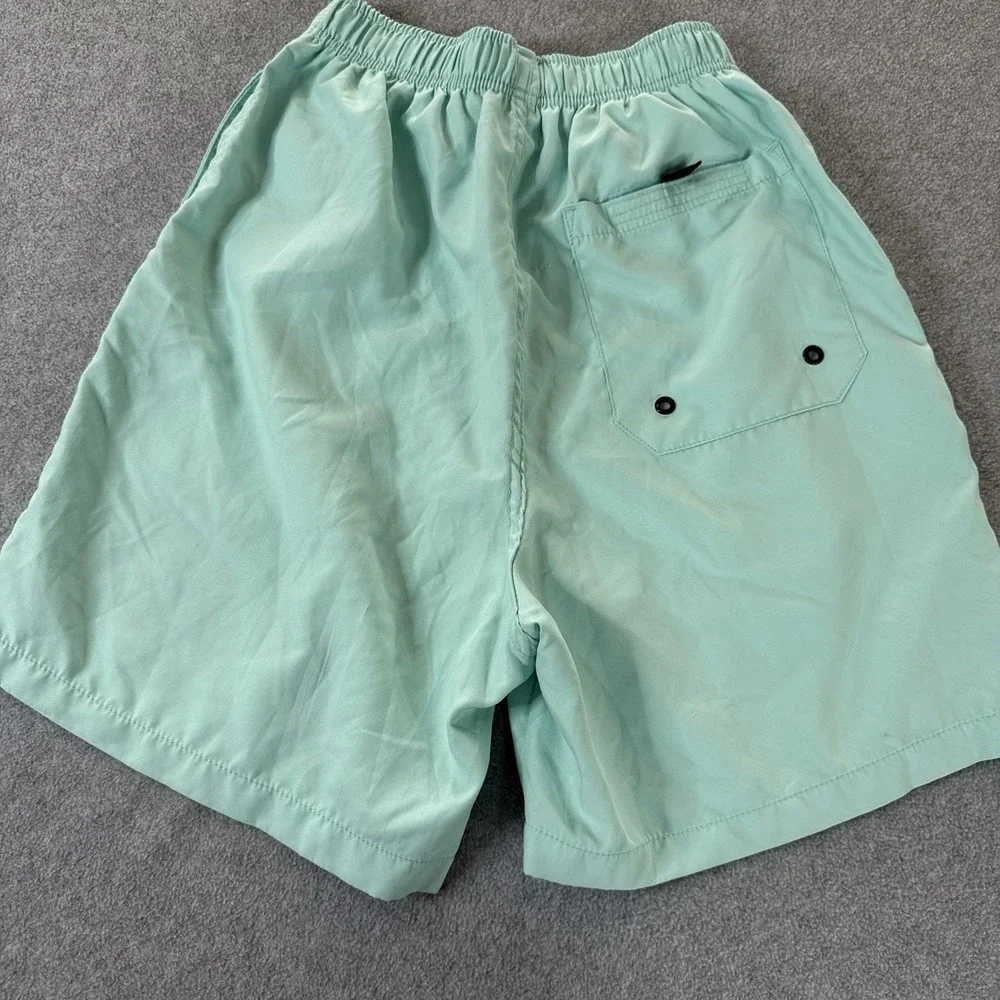 Guy Harvey Aftco Bluewater Mens Swim Trunks Small Aqua Fishing Shorts MarlinFLAW
